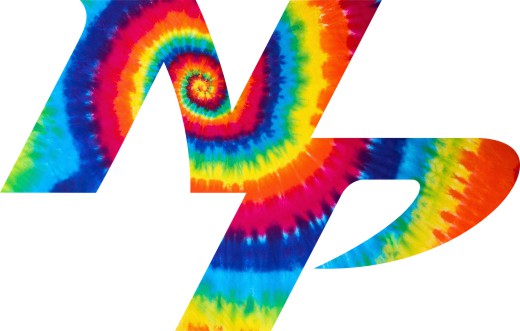 Nashville Predators rainbow spiral tie-dye logo vinyl decal